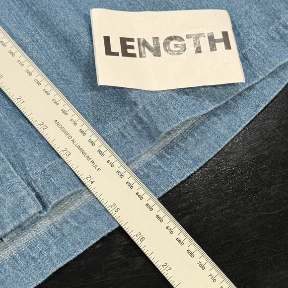 NWT CJ Banks Y2K Embroidered Denim Shirt Apples Basket Autumn Fall Womens Large - Picture 10 of 10